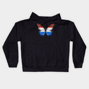 Dutch Flag  Butterfly - Gift for Dutch From Netherlands Kids Hoodie